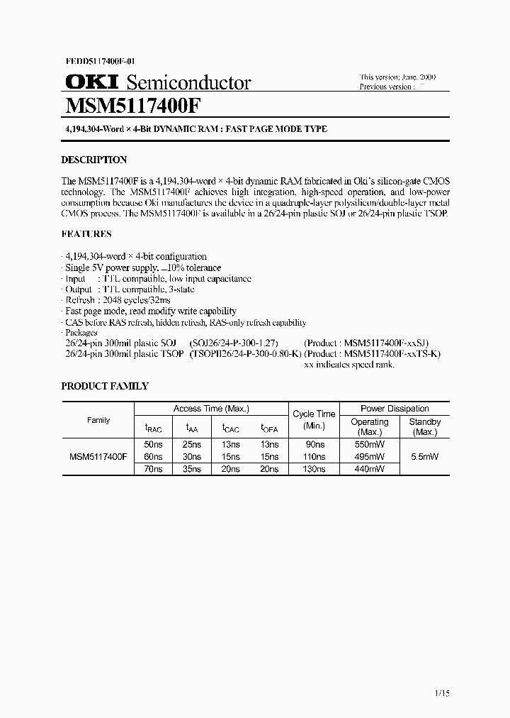 MSM5117400F_135546.PDF Datasheet