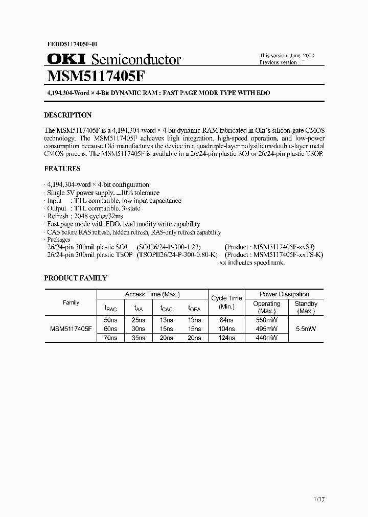 MSM5117405F_135550.PDF Datasheet