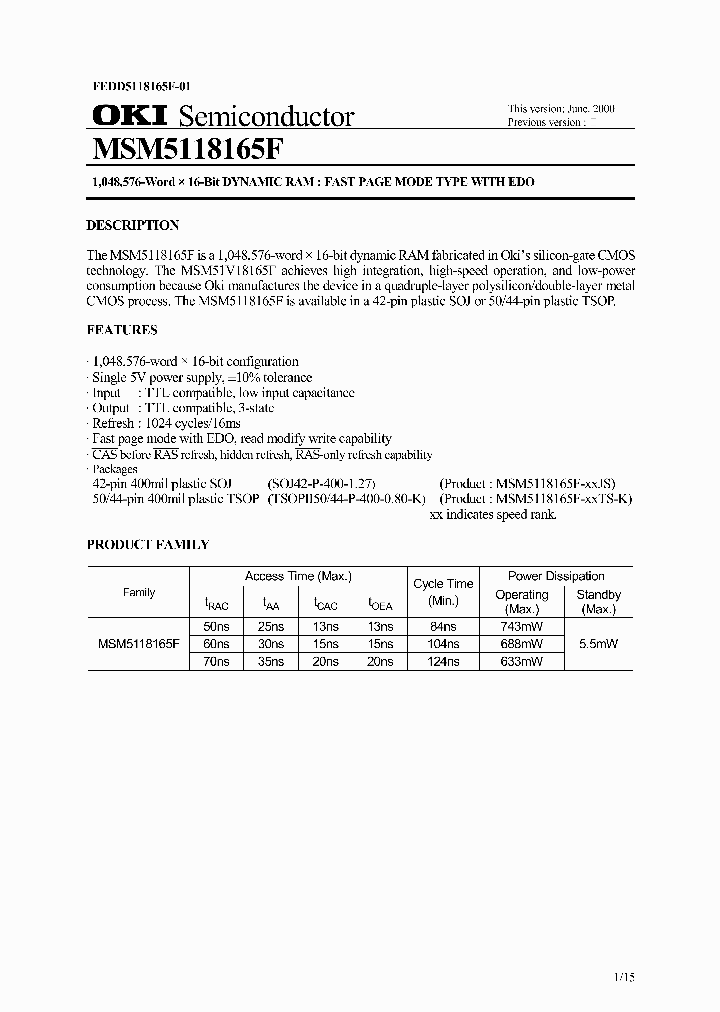 MSM5118165F_27589.PDF Datasheet