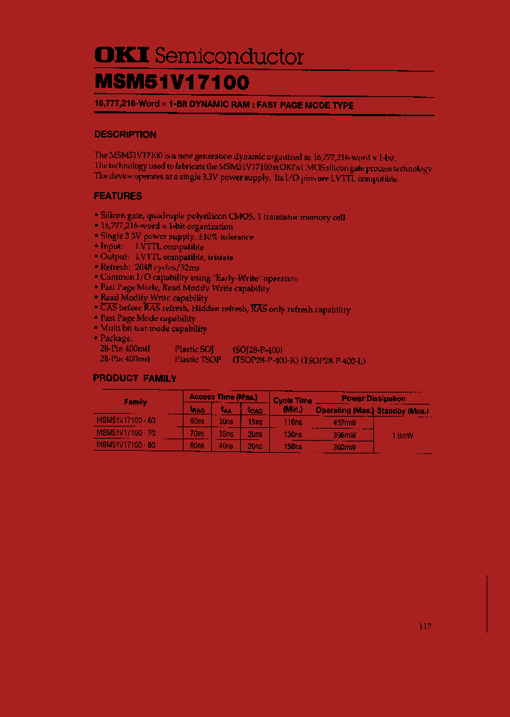 MSM51V17100_29277.PDF Datasheet