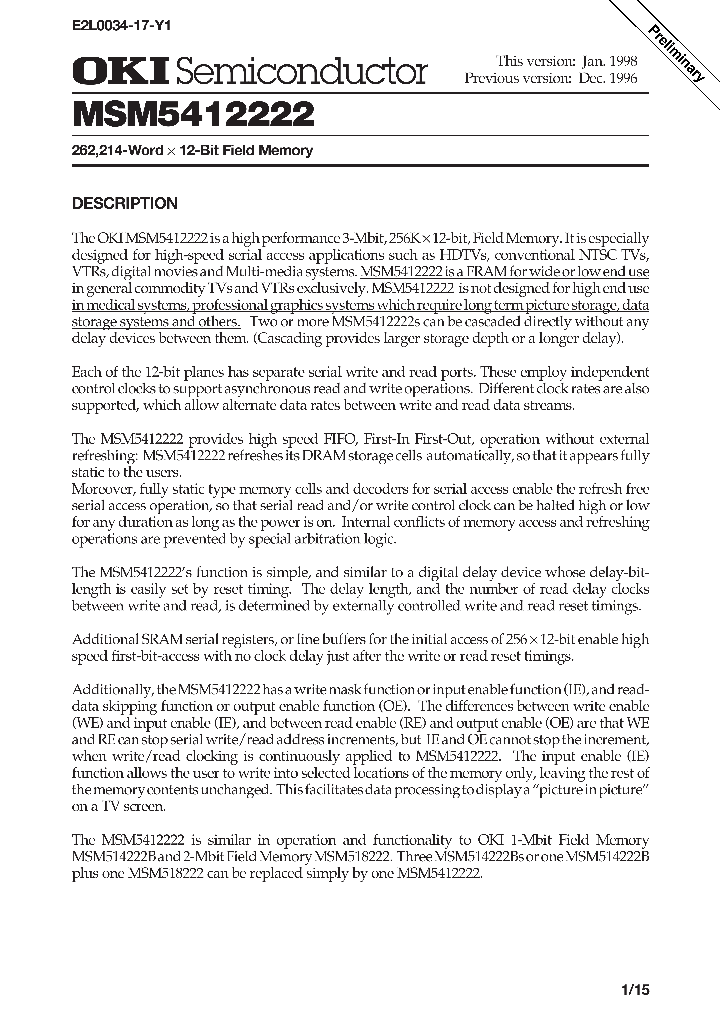 MSM5412222_32884.PDF Datasheet