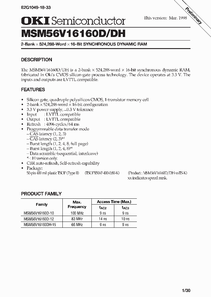 MSM56V16160D_149921.PDF Datasheet