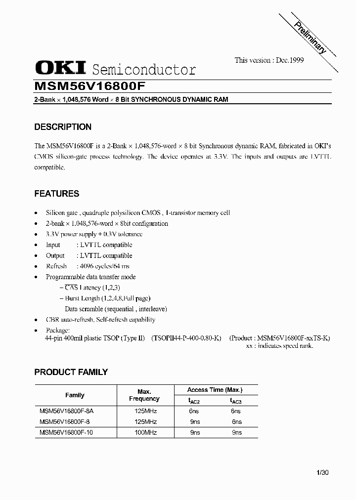 MSM56V16800F_149927.PDF Datasheet