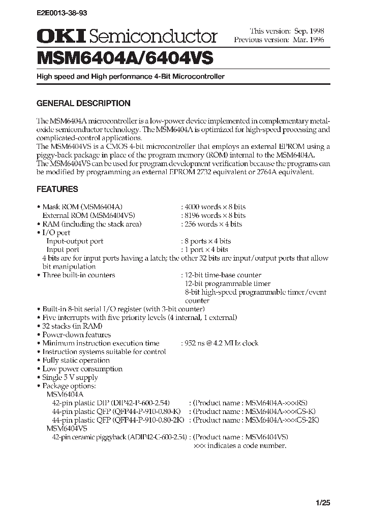 MSM6404A_115860.PDF Datasheet