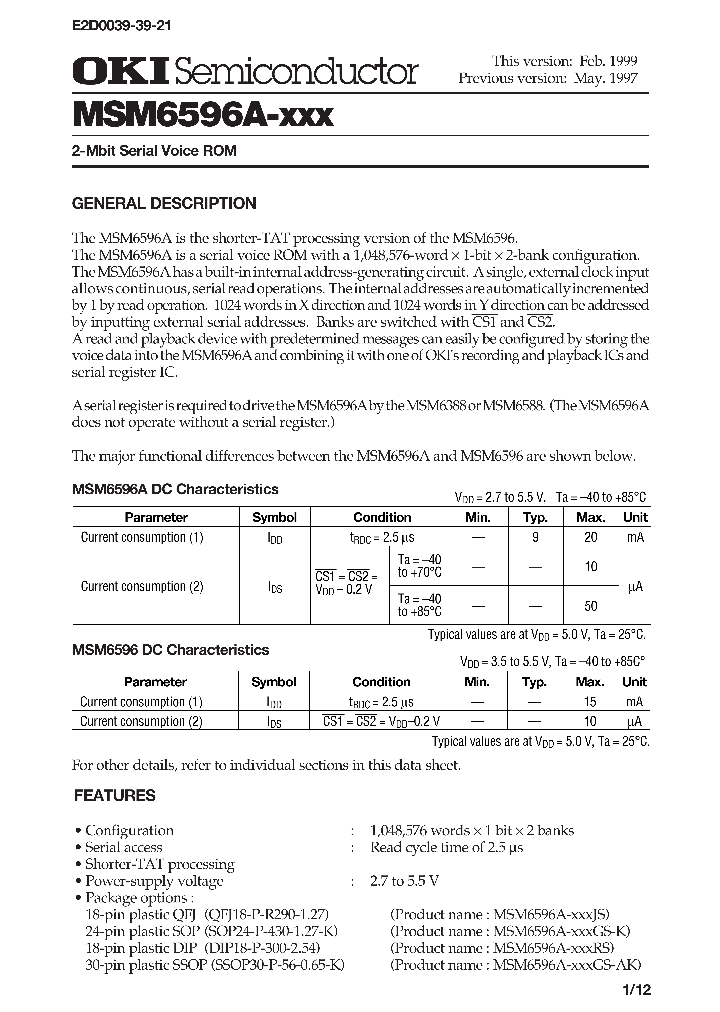 MSM6596A_4365.PDF Datasheet