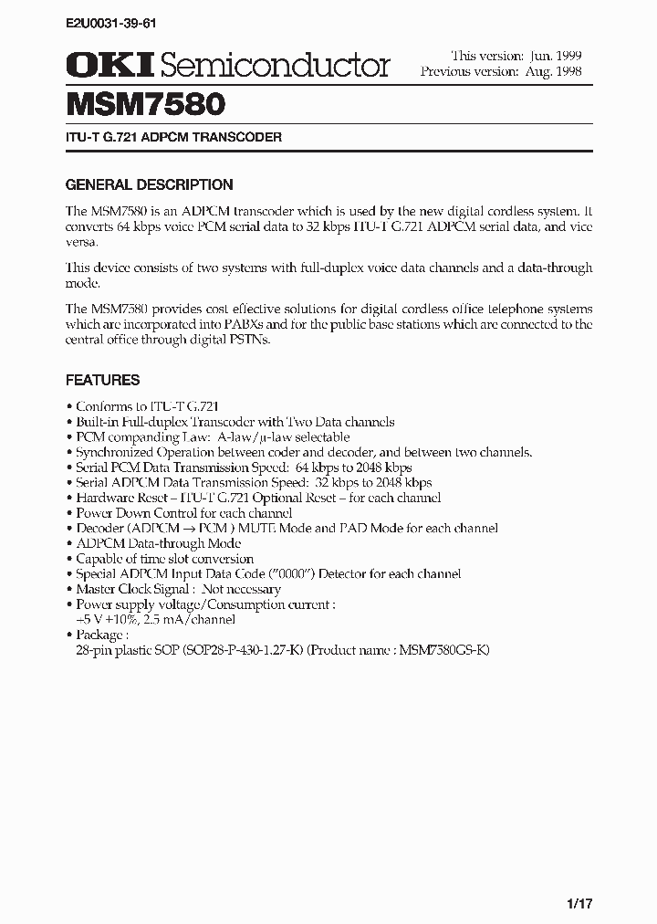 MSM7580_153534.PDF Datasheet