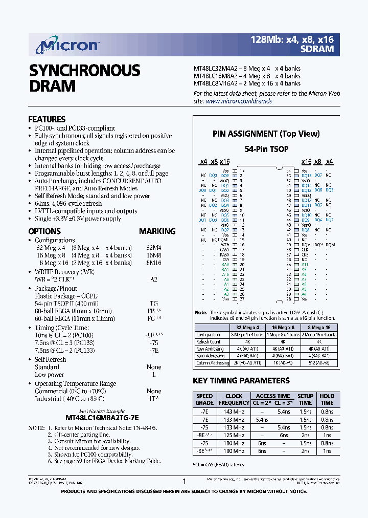 MT48LC16M8A2_9380.PDF Datasheet