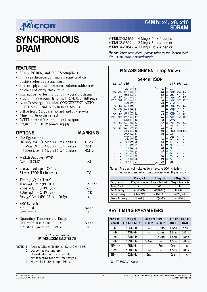 MT48LC16M4A2_9377.PDF Datasheet