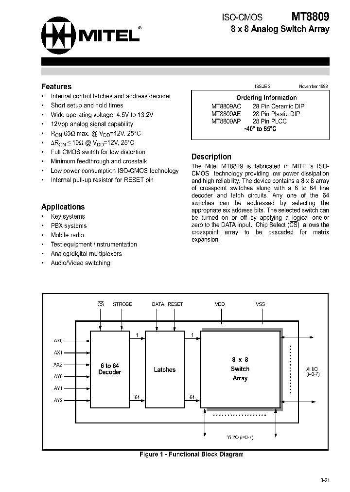 MT8809_9433.PDF Datasheet