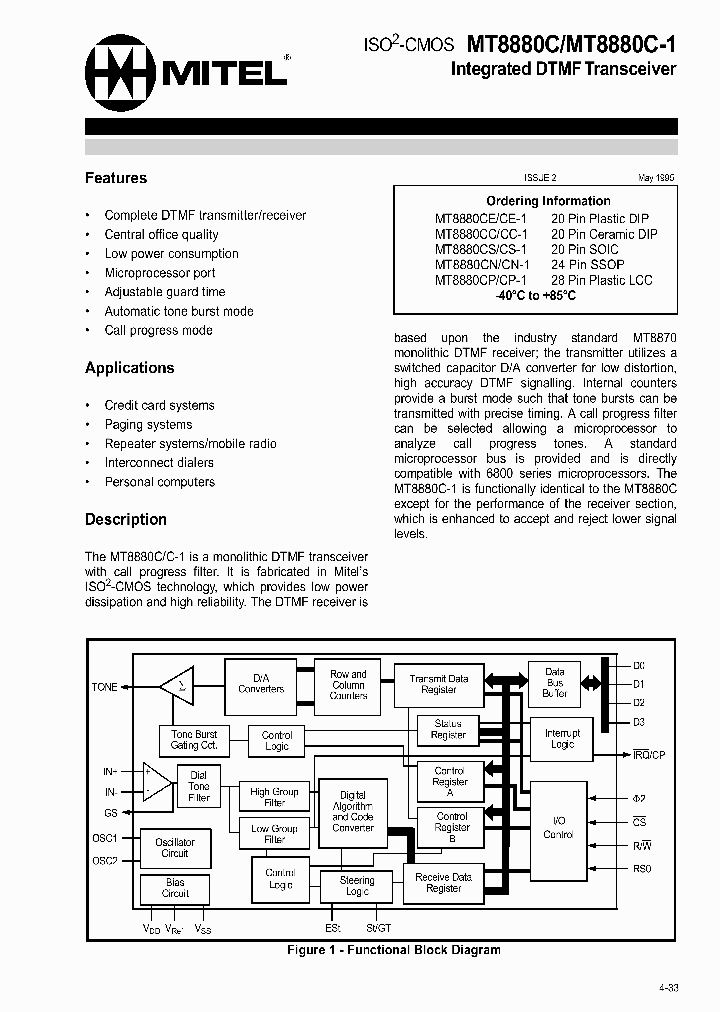 MT8880_9476.PDF Datasheet