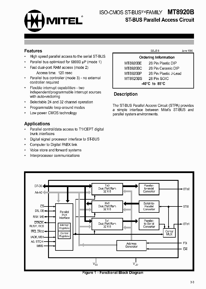 MT8920_9523.PDF Datasheet