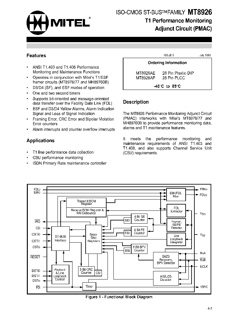 MT8926_9534.PDF Datasheet