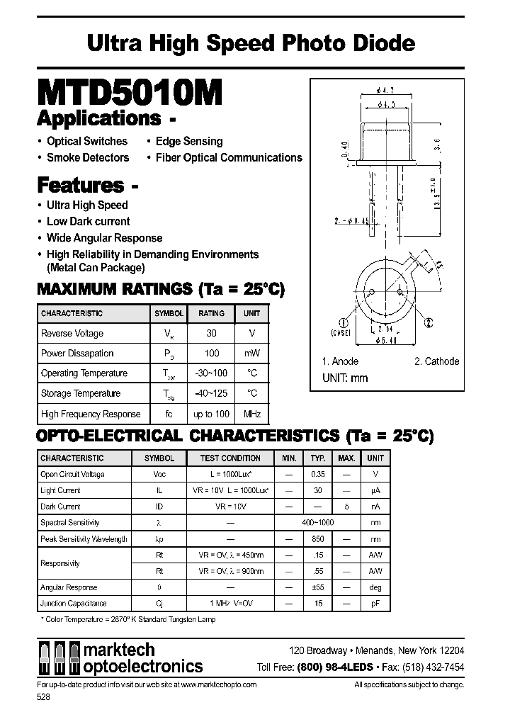 MTD5010M_41922.PDF Datasheet