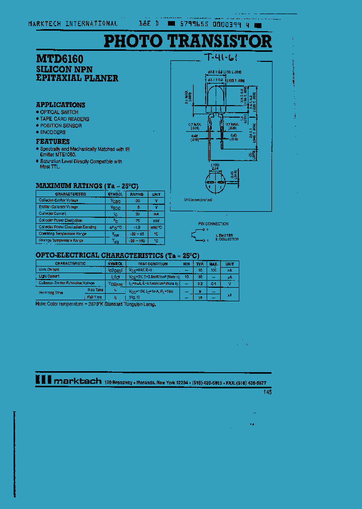 MTD6160_70780.PDF Datasheet