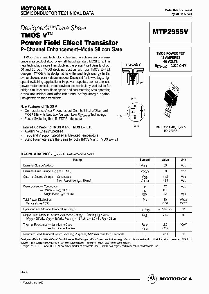 MTP2955_188232.PDF Datasheet