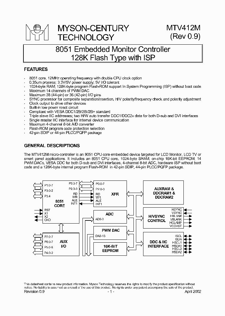 MTV412M_4433.PDF Datasheet