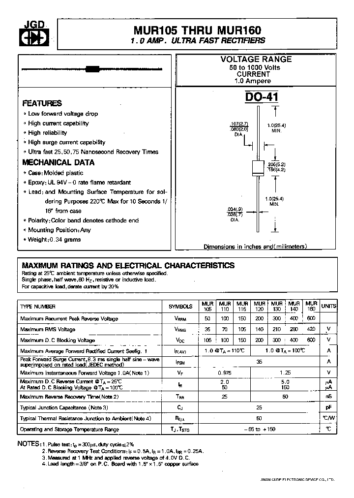 MUR105_58700.PDF Datasheet