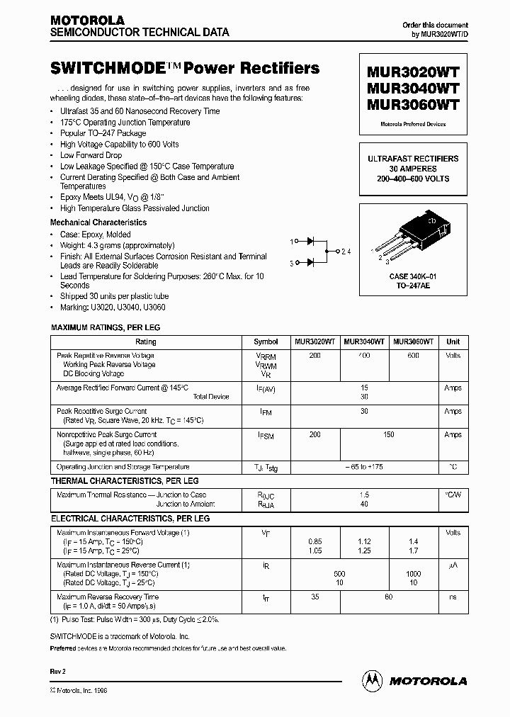 MUR3020WT_180605.PDF Datasheet