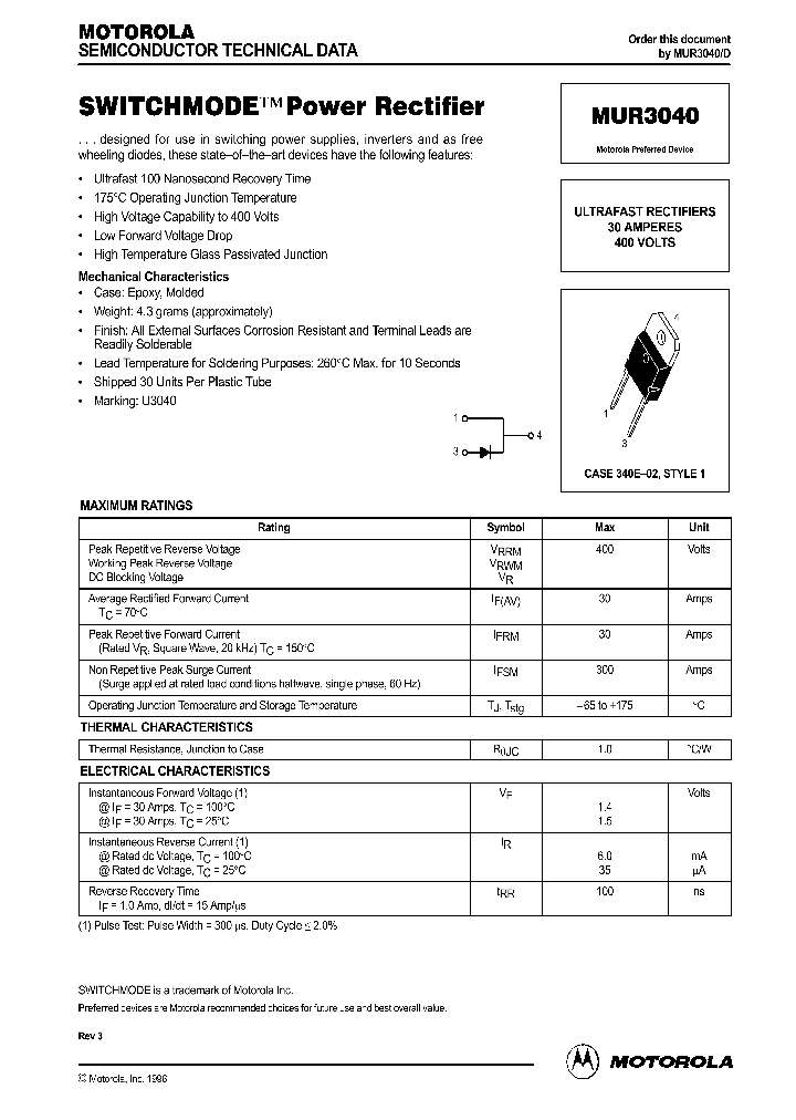MUR3040_180606.PDF Datasheet