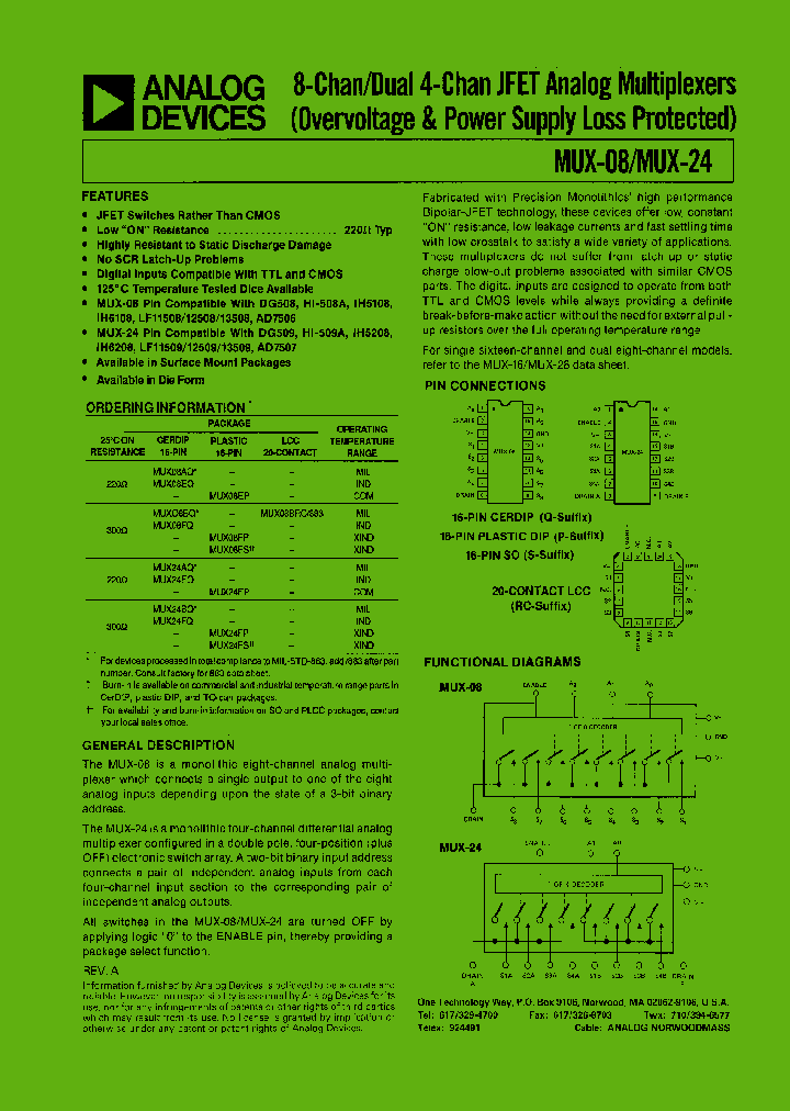 MUX08_56692.PDF Datasheet