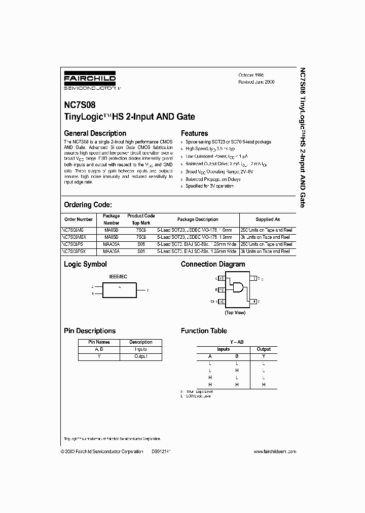 NC7S08_129759.PDF Datasheet