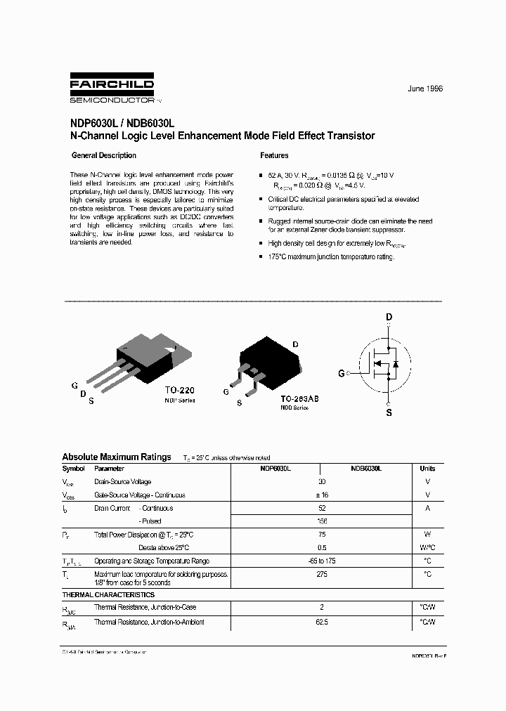 NDB6030L_143920.PDF Datasheet