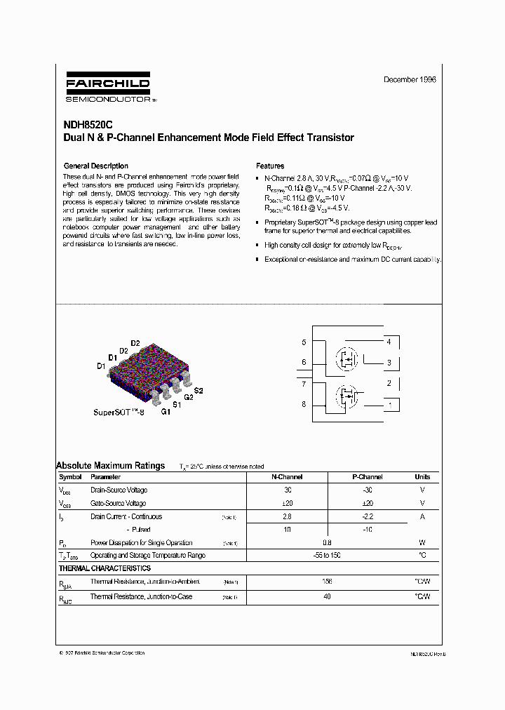 NDH8520C_147712.PDF Datasheet