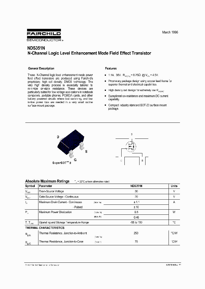 NDS351N_185505.PDF Datasheet