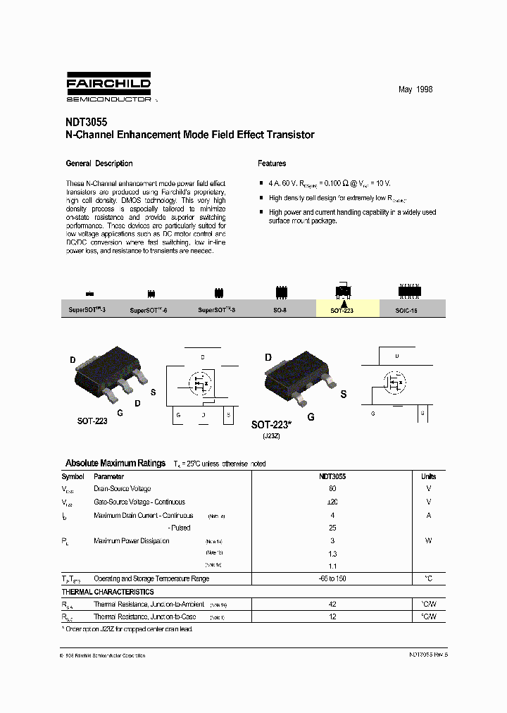 NDT3055_161682.PDF Datasheet