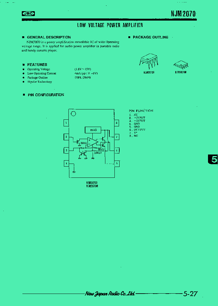 NJM2070_33286.PDF Datasheet