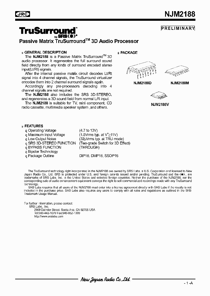 NJM2188_155416.PDF Datasheet