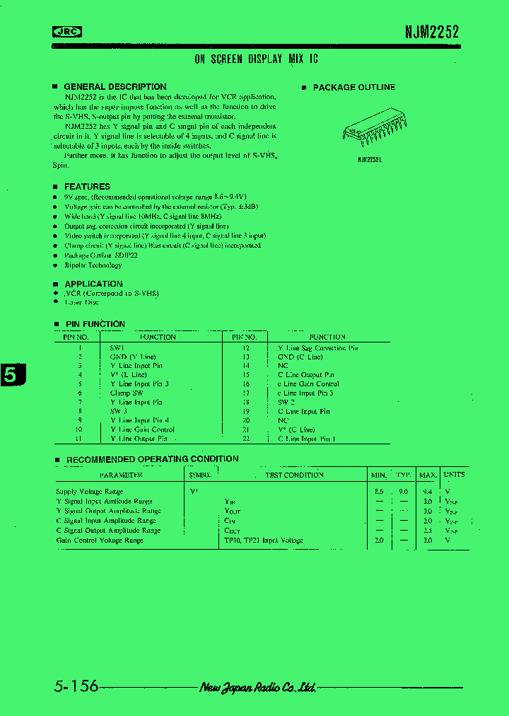 NJM2252_32465.PDF Datasheet