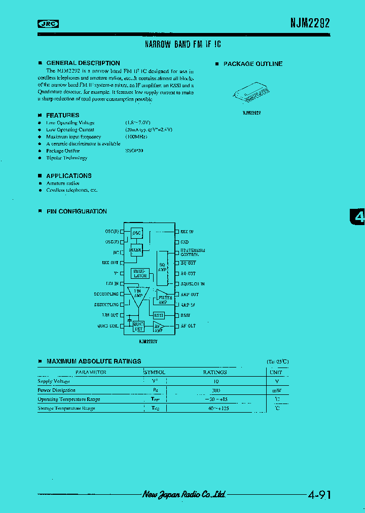 NJM2292_33494.PDF Datasheet