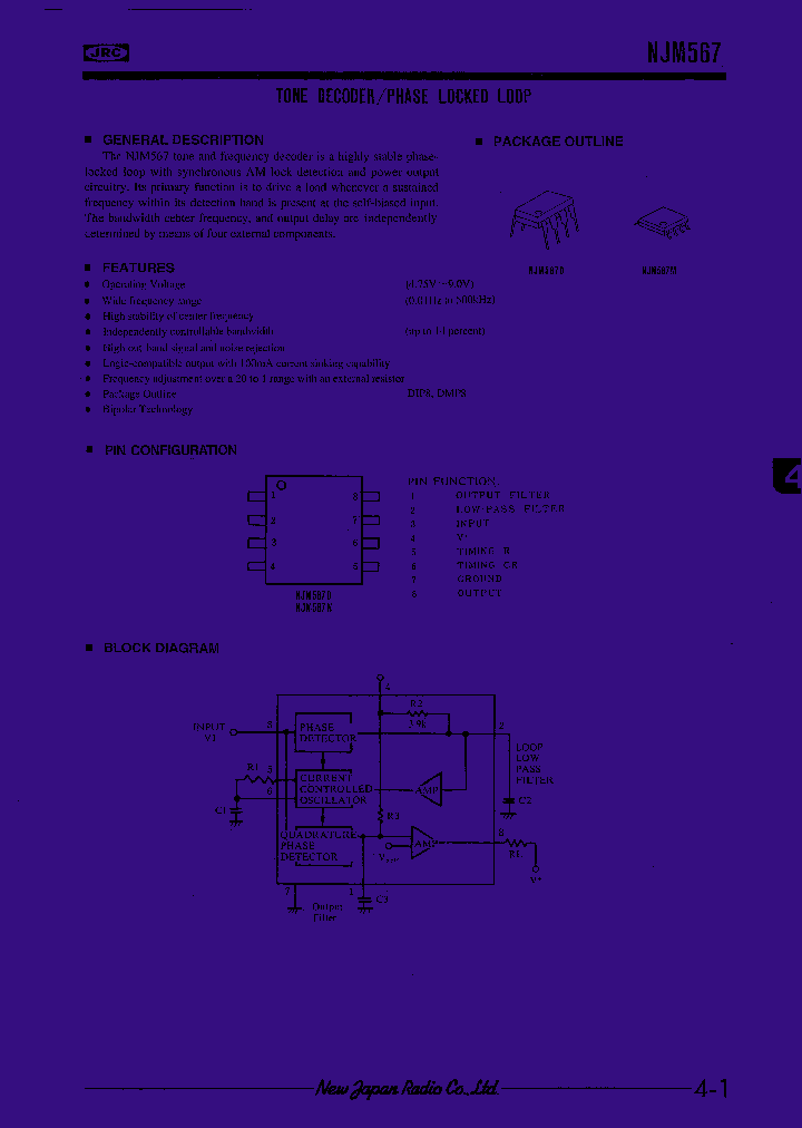 NJM567_11658.PDF Datasheet