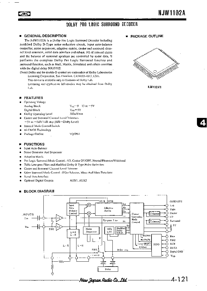 NJW1102A_54427.PDF Datasheet