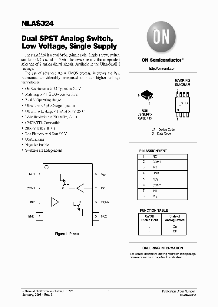 NLAS324_192996.PDF Datasheet