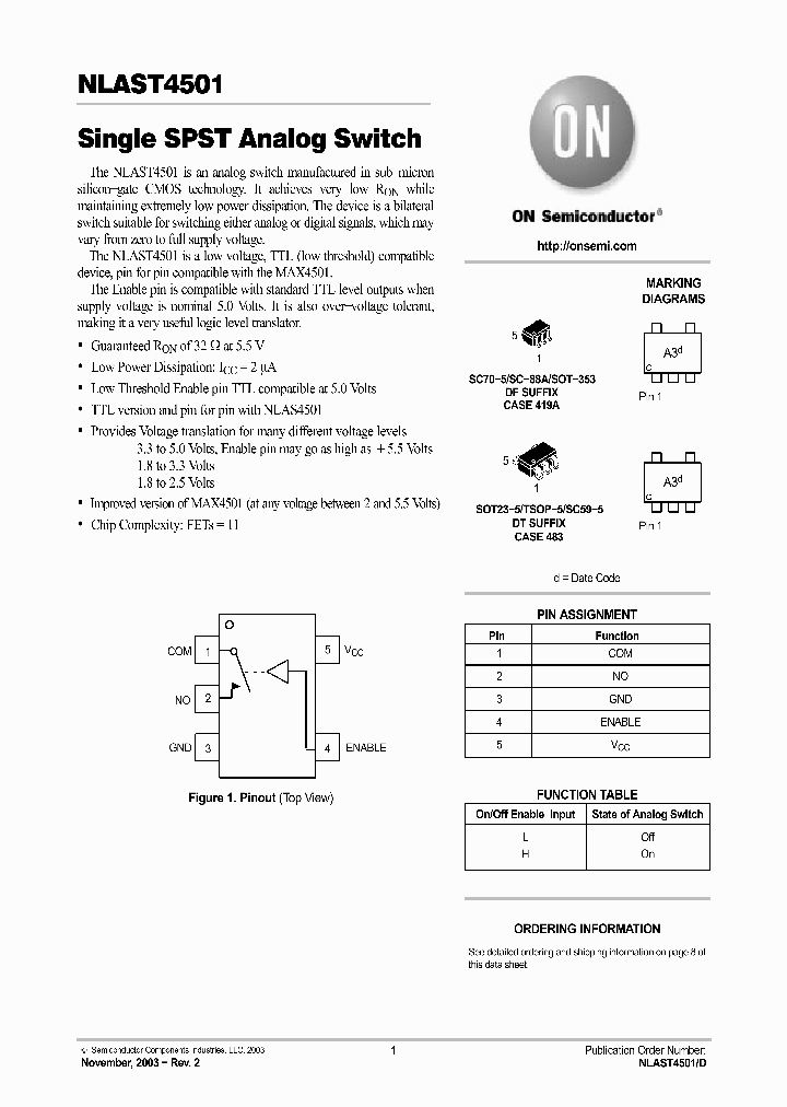 NLAST4501_77570.PDF Datasheet