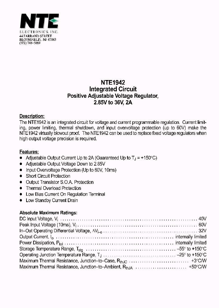NTE1942_69790.PDF Datasheet