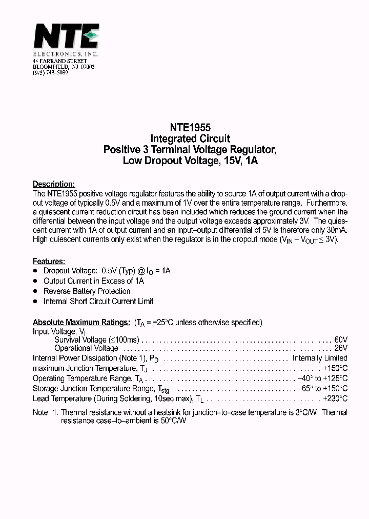 NTE1955_69795.PDF Datasheet