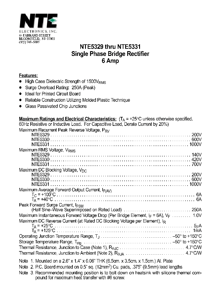NTE5329_69989.PDF Datasheet