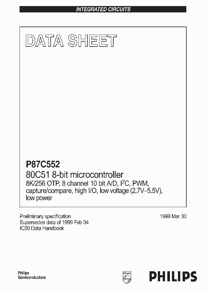 P87C552_170276.PDF Datasheet