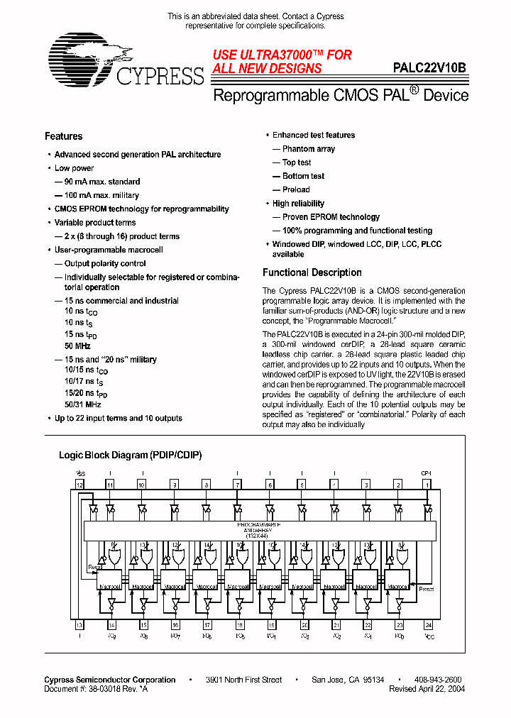 PALC22V10B_131297.PDF Datasheet