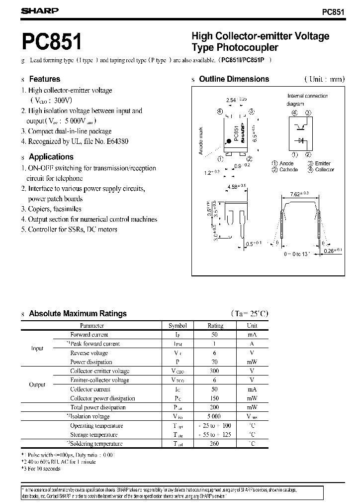 PC851_78150.PDF Datasheet