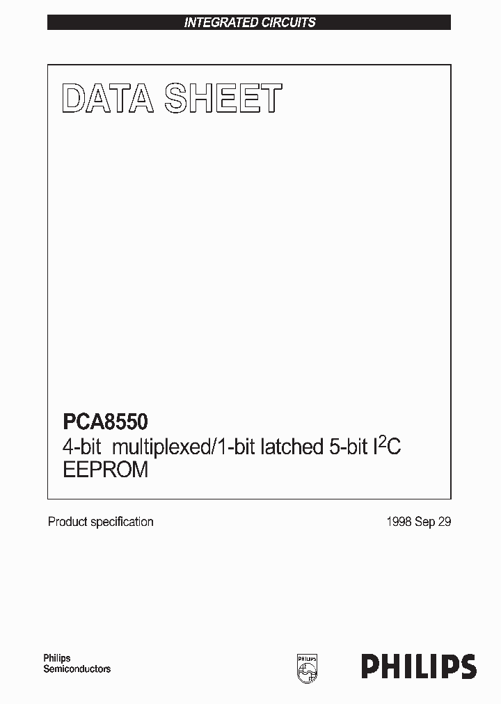 PCA8550_169201.PDF Datasheet
