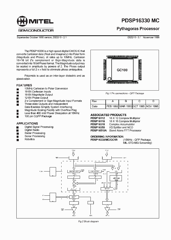 PDSP16330MC_40739.PDF Datasheet