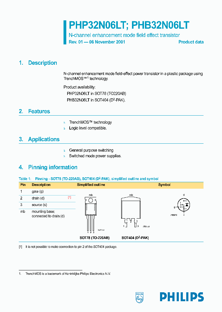 PHB32N06LT_24903.PDF Datasheet