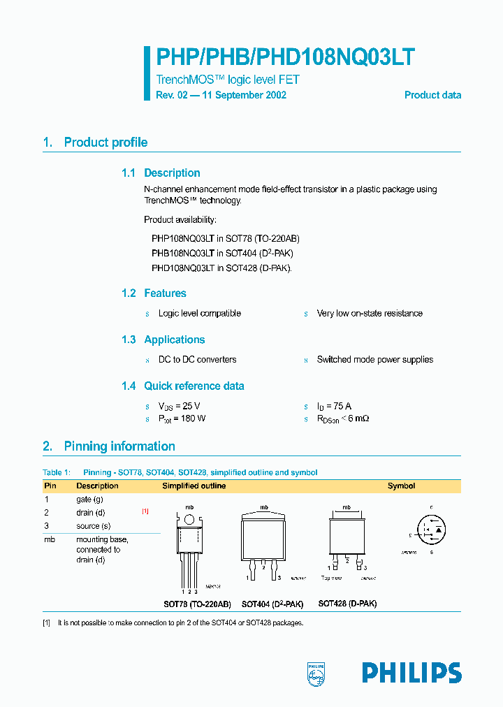 PHD108NQ03LT_78708.PDF Datasheet