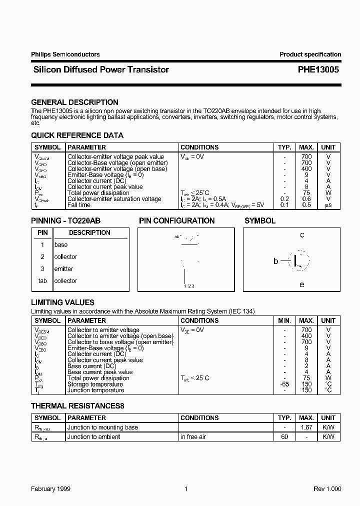 PHE13005_165361.PDF Datasheet