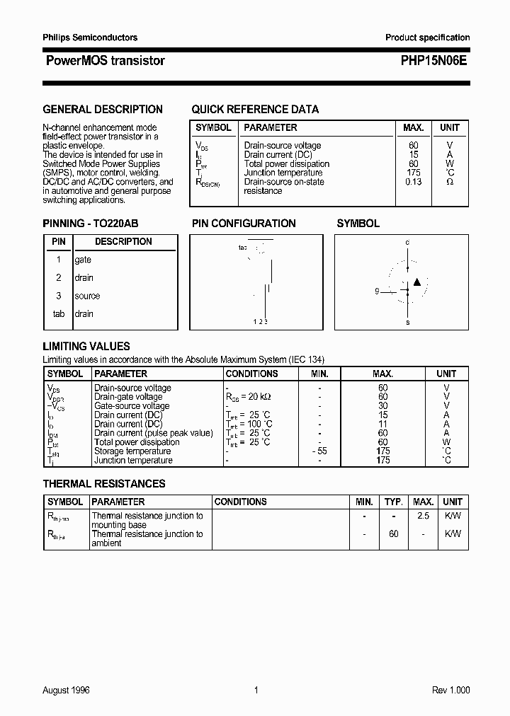 PHP15N06E_177202.PDF Datasheet