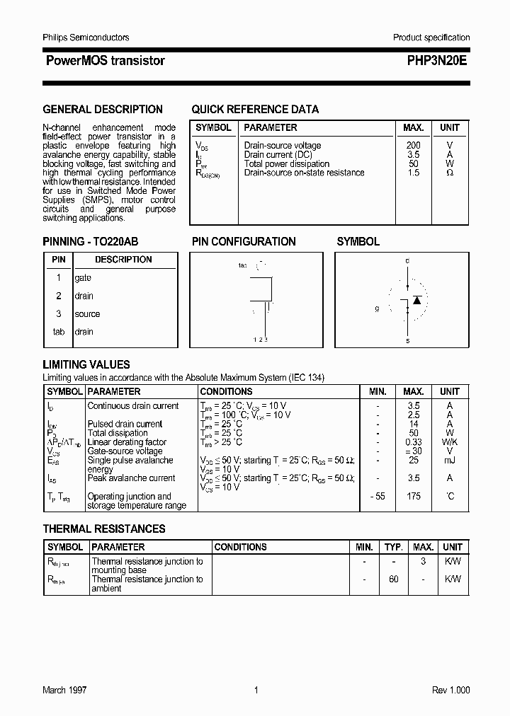 PHP3N20E_164012.PDF Datasheet